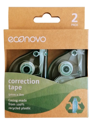 [1429626] Roller correcteur Econovo 5mmx8m blister 2 pièces
