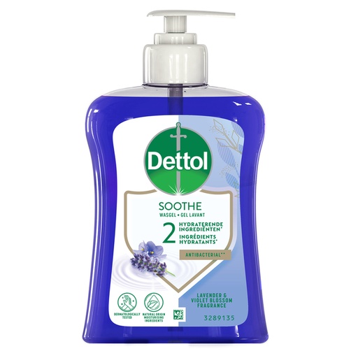 [1430871] Savon mains Dettol Relaxing Lavande antibactérien 250ml