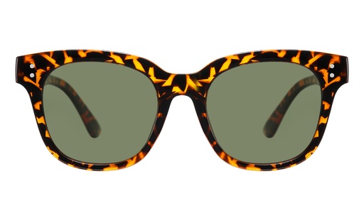 [1430683] Zonnebril  Montana met groen G15 gepolariseerd glas glans turtle