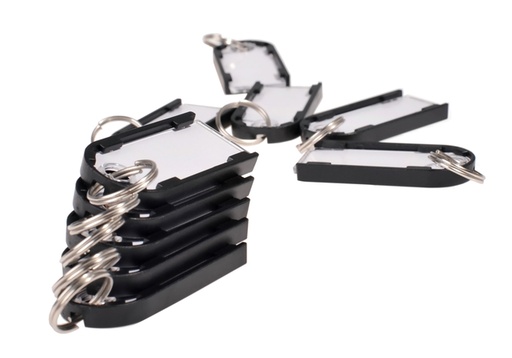 [1431144] Porte-clés magnétique Pavo Magnettag noir 10 pièces