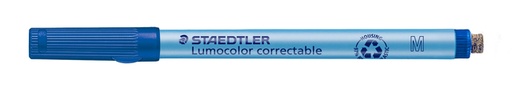 [1431200] Viltstift Staedtler Lumocolor 305 non permanent correctable M blauw