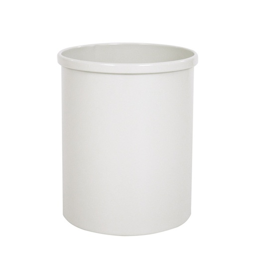 [394559] Corbeille à papier Vepa Bins ronde 15L blanc gris