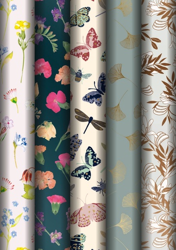 [1430898] Inpakpapier Stewo Classic Bouquet 200x70cm assorti