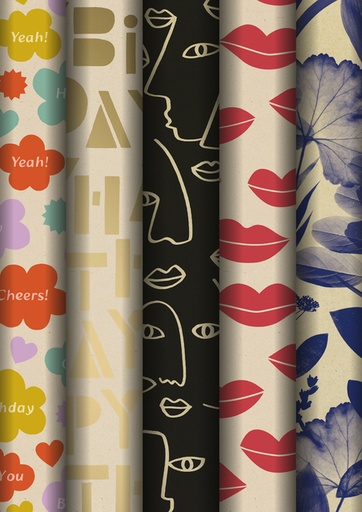 [1430900] Papier cadeau Stewo Mindful 200x70cm assorti