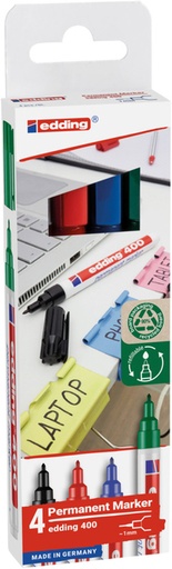 [1432913] Marqueur edding 400 ogive 1mm assorti