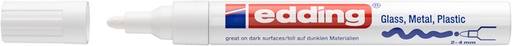 [1432915] Paintmarker edding 750 op oliebasis 2-4mm creatief wit