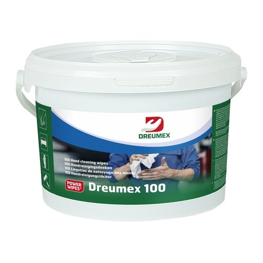 [1433063] Handreinigingsdoek Dreumex 100 emmer 100 stuks wit