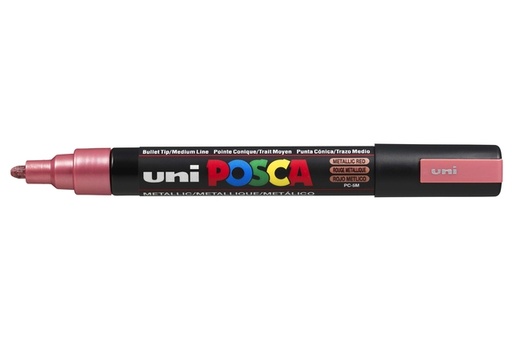 [1433813] Paintmarker Uni POSCA PC5M medium metallic rood