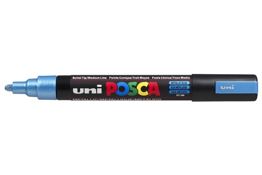 [1433904] Paintmarker Uni POSCA PC5M medium metallic blauw