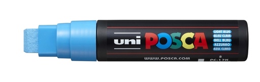 [1433796] Paintmarker Uni POSCA PC17K extra breed rechthoek lichtblauw