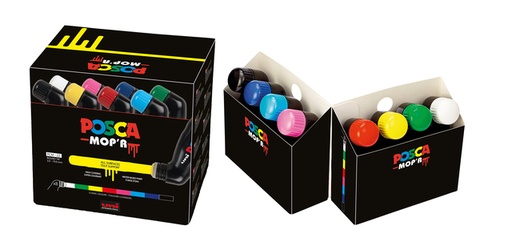 [1433901] Marqueur peinture Posca PCM22 MOP'R assorti set 8 pièces