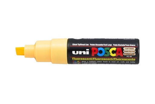 [1433764] Paintmarker Uni POSCA PC8K breed schuin fluor lichtoranje