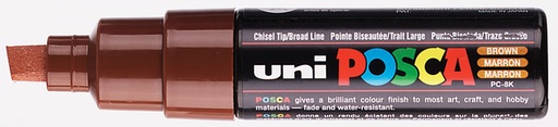 [1433795] Paintmarker Uni POSCA PC8K breed schuin bruin