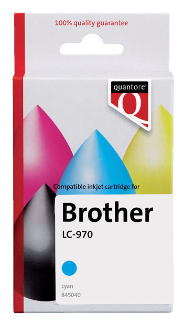 Inktcartridge Quantore Brother LC-970 blauw