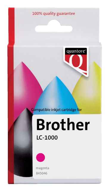 Inktcartridge Quantore alternatief tbv Brother LC-1000 rood