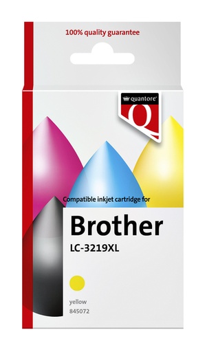 [845072] Inktcartridge Quantore alternatief tbv Brother LC-3219XL geel