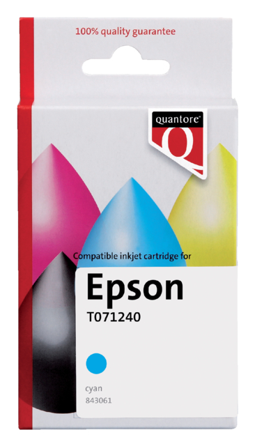 Inktcartridge Quantore Epson T071240 blauw