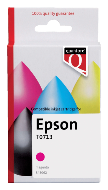 Inktcartridge Quantore Epson T071340 rood
