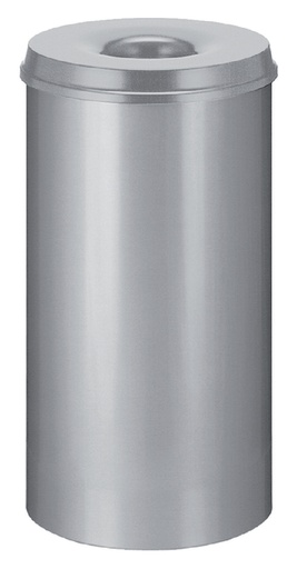 [394802] Corbeille à papier anti-feu Vepa Bins 50 litres 33,5cm gris clair