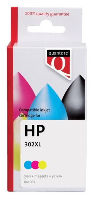 Cartouche d’encre Quantore alternative pour HP 302XL F6U67AE couleur