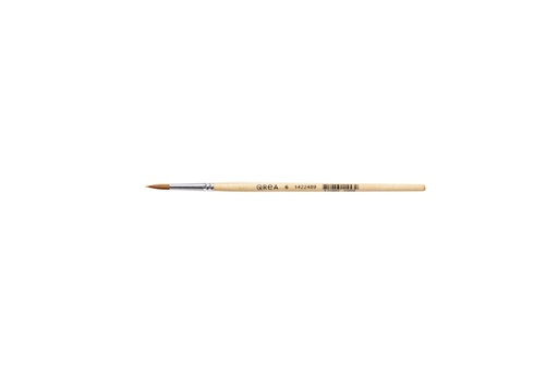 [1422489] Pinceau Qrea poil synthétique n° 6 largeur 3,9mm