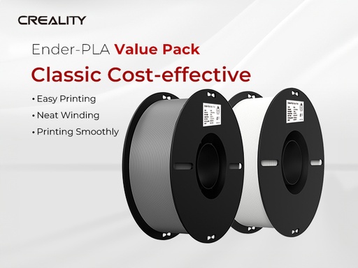 [1433141] 3D Filament Creality PLA 1.75mm wit + grijs 1kg
