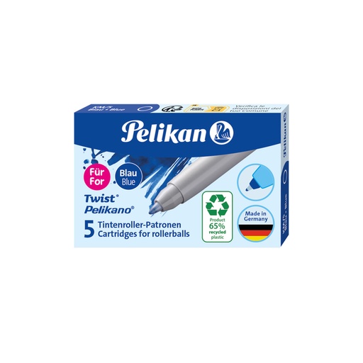 [1433598] Rollerpenvulling Pelikan ECO KM/5 blauw 0,3mm