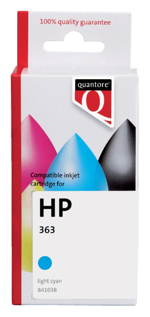Inktcartridge Quantore alternatief tbv HP C8774EE 363 lichtblauw