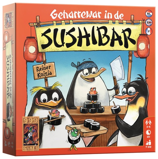 [1398843] Dobbelspel Geharrewar in de Sushibar