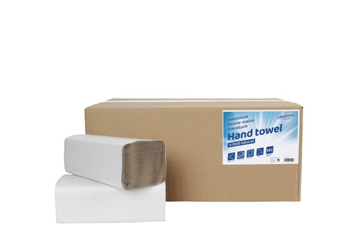 [1434261] Essuie-mains Cleaninq H3 pli-Z 1 épaisseur 250x230mm 20x 250 pièces naturel