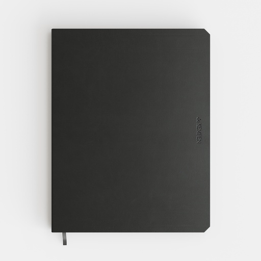 [1434983] Carnet de notes De KEMPEN Ashblack 171x220mm ligné 192 pages 90g noir