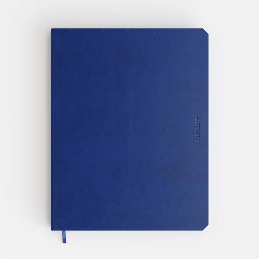 [1435001] Carnet de notes De KEMPEN Blue Notes 171x220mm ligné 192 pages 90g bleu