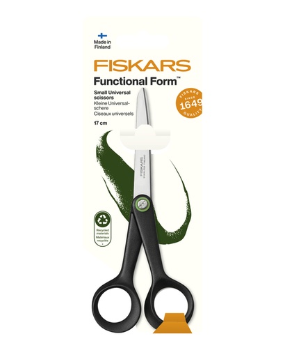 [1434957] Schaar Fiskars Functional Form universeel klein 17cm zwart