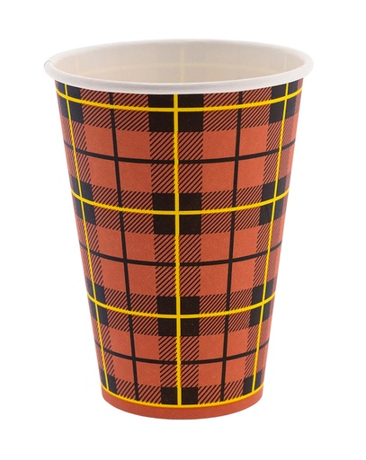 [1430931] Gobelet 5% IEZZY 180ml carton scotty 100 pièces rouge