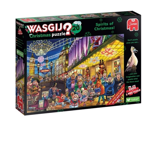 [1431232] Puzzle Wasgij Christmas 20 - Spirits of Christmas 2x 1000 pièces (1 puzzle gratuit)