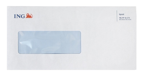 [1436653] Enveloppe ING US fenêtre gauche ComFin 500 pièces