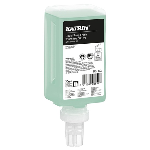 [1429382] Savon mains Katrin Green Touchfree 86603 liquide 500ml