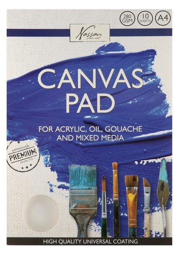[1431081] Bloc canvas Nassau fine Art 24x30cm 100% coton 10 feuilles