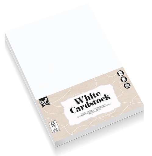 [1431083] Hobbykarton CarftID A4 220gr wit 10 vel