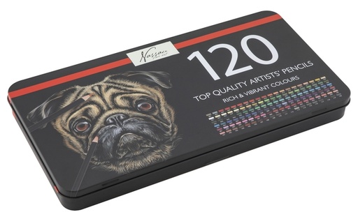 [1431088] Kleurpotloden Nassau fine art assorti blik à 120 stuks