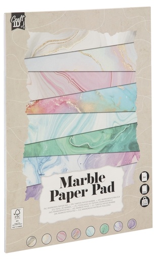 [1432927] Hobbykarton CraftID A4 175gr marmer 16 vel