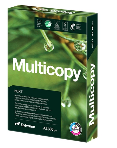 [1433029] Papier copieur Multicopy NEXT A3 80g blanc 500 feuilles