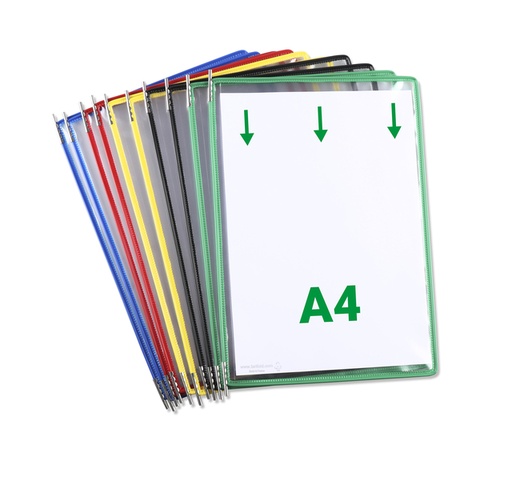 [1434552] Zichtpaneel Tarifold A4 verticaal assorti 10 stuks
