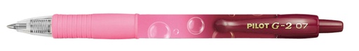 [1434617] Roller encre gel PILOT G2 Bubble rose Medium écriture bleue