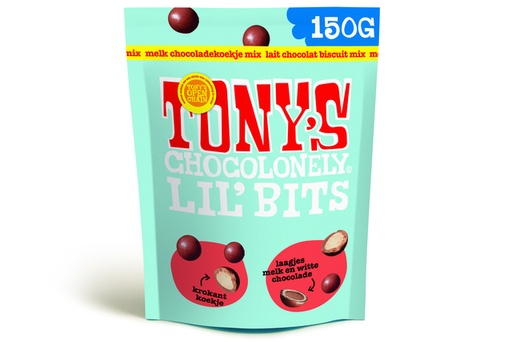 [1434639] Chocolat Tony's Chocolonely Lil' Bits lait biscuit mix 150g