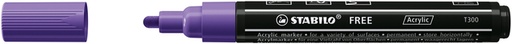 [1435397] Acrylmarker STABILO  Free Acrylic T300 paars