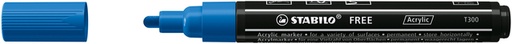 [1435403] Marqueur peinture STABILO Free Acrylic T300 bleu foncé