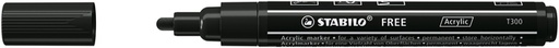 [1435409] Marqueur peinture STABILO Free Acrylic T300 noir