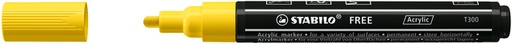 [1435411] Marqueur peinture STABILO Free Acrylic T300 jaune