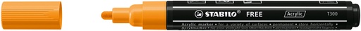 [1435412] Marqueur peinture STABILO Free Acrylic T300 orange